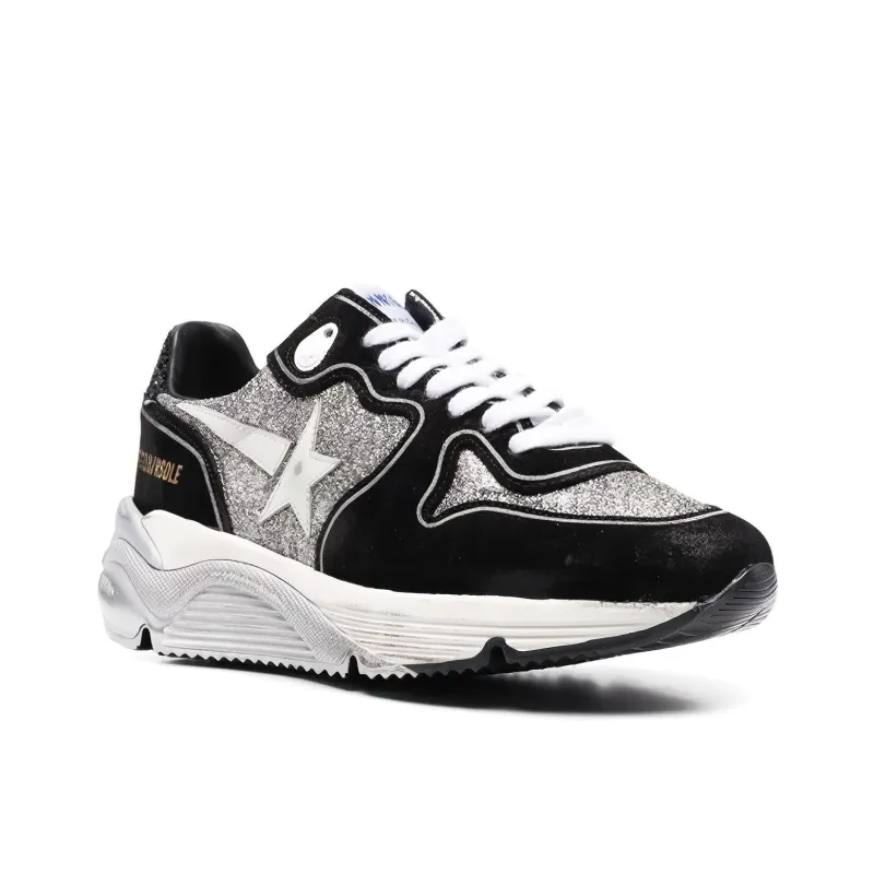 Golden Goose Running Sole Slip Resistant, Abrasion Resistant, Lightweight Low Top Casual Shoes Women's Black-2