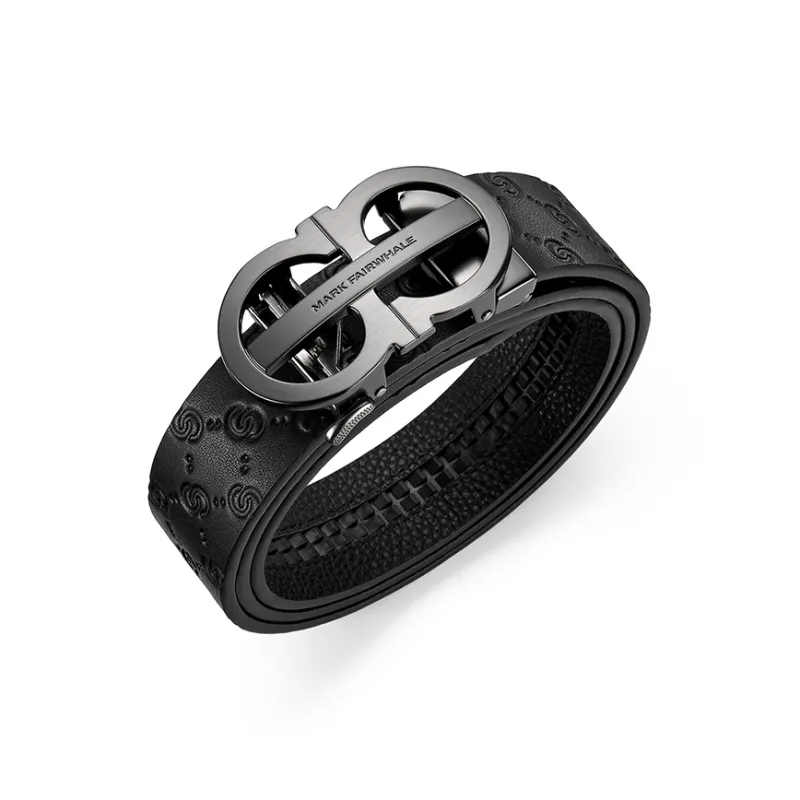 FAIRWHALE Top Grain Cow Leather Belts Men's Width 3.5CM-4