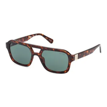 GUESS Acetate Plastic Aviator Sunglasses Unisex Brown