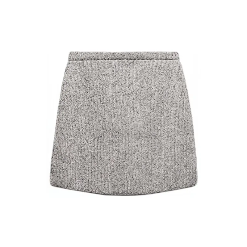 ZARA Casual Short Skirts Women's Zebra Print Brown Yellow-1