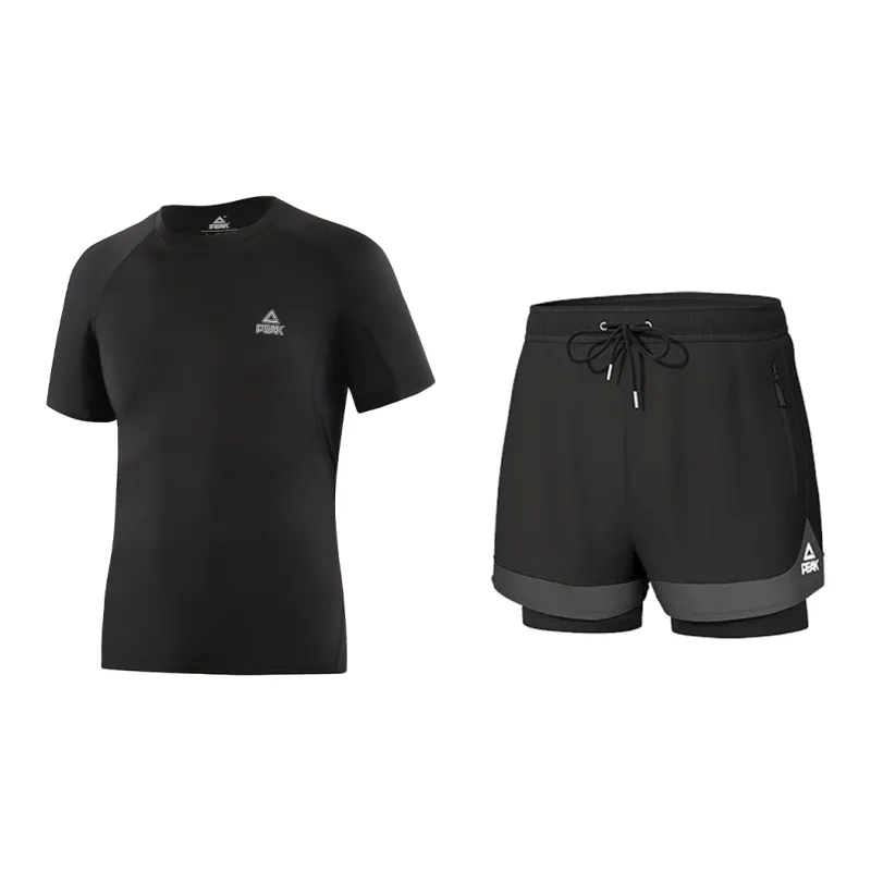 PEAK Swimming Sets Polyester Pool Men's Black-1