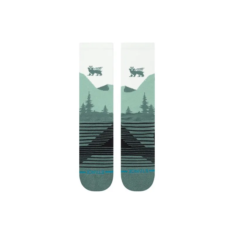 Stance Mid Calf Socks Unisex 1 Pack Green-1