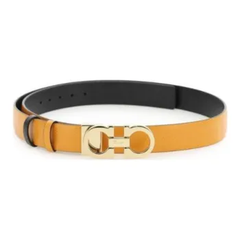 Ferragamo Gancini buckle Reversible Leather Belt