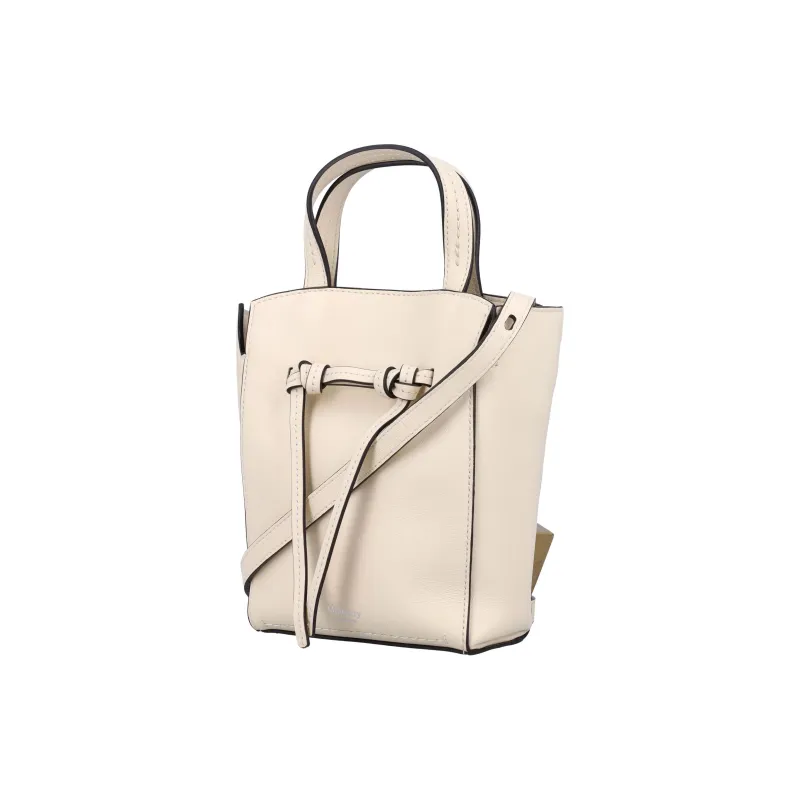 Mulberry Cow Leather Shoulder Bag, Crossbody Bag, Handbag Mini Women's Ecru-2