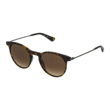 Police Acetate Oval Sunglasses Unisex Tortoiseshell