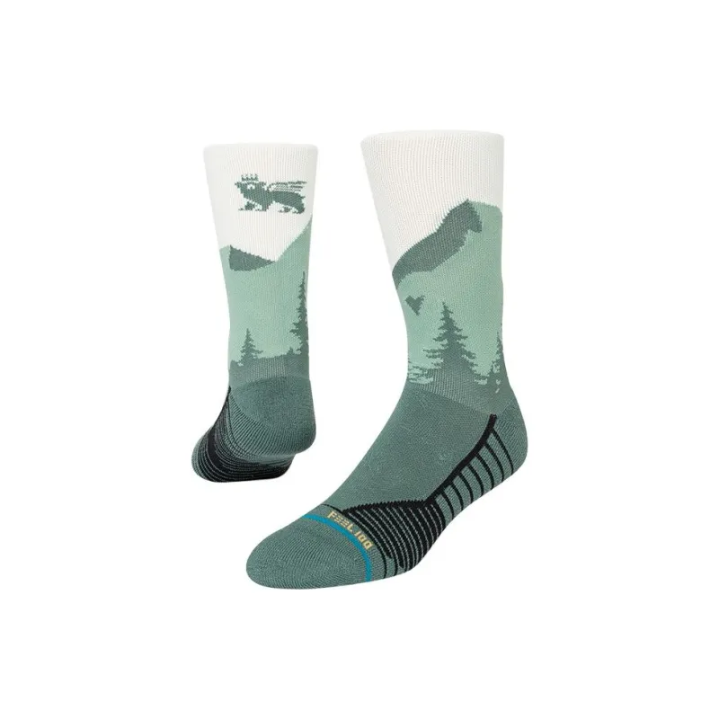 Stance Mid Calf Socks Unisex 1 Pack Green-0