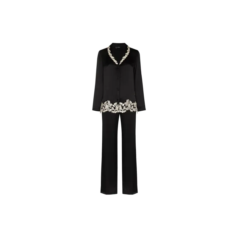 La Perla Pajama Set Women's Black-0