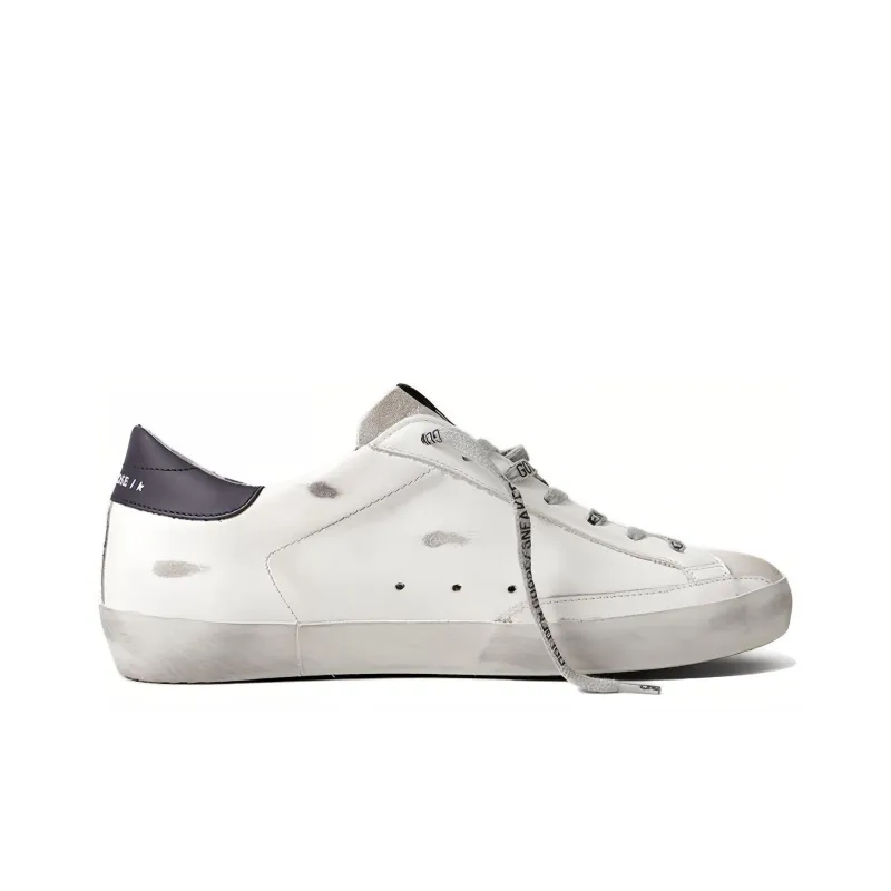 Golden Goose Super Star Low Top Stylish Skateboarding Shoes Men's Black White-1