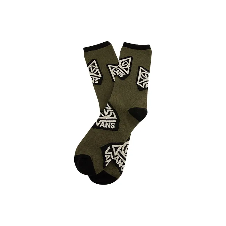 Vans Men's Socks 2 Packs Green-1