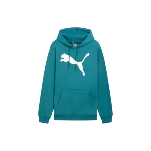 PUMA Men's Logo Sweatshirts Men Cool Green