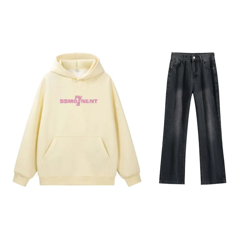 SUNSETMONENT Sweatshirt Set Unisex-12