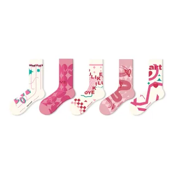 JKN Mid Calf Socks Unisex 5 Pack