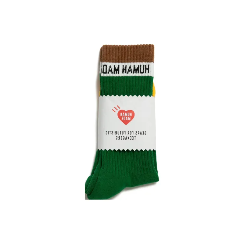 HUMAN MADE Duck Pile Socks Green-2