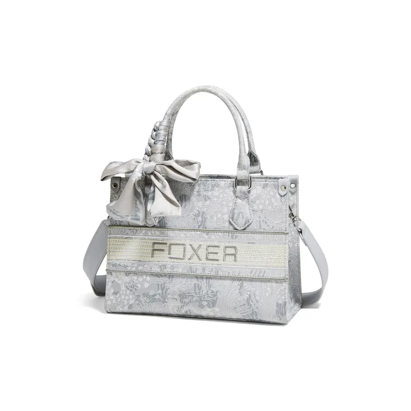 FOXER Synthetic Leather One Shoulder Handbag Large Size Women's Glimmering Fish Shadow-1
