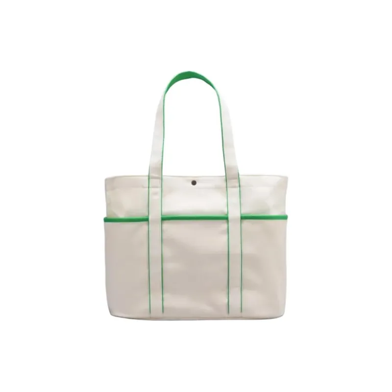 Lululemon Cotton Canvas Bag, Tote Bag, Shopping Bag, Shoulder Bag, Handbag Regular Unisex Green-1