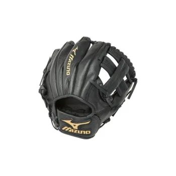 Mizuno Baseball Gloves Pitching Glove Top Grain Cow Leather Unisex Black