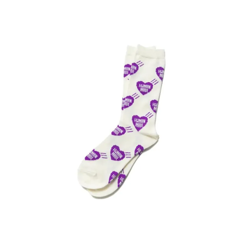 HUMAN MADE Heart Pattern Socks Red-7