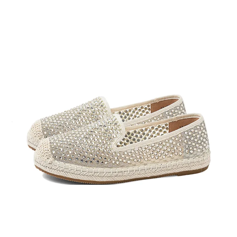 COMELY Espadrilles Women's Light Gold/Gray-2