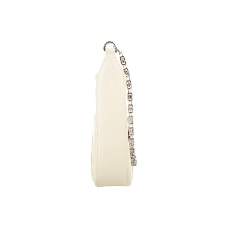 GIVENCHY Cut Out Series Shiny Brushed Calfskin Portable Crossbody Bag, Shoulder Bag Women's Yellow-4