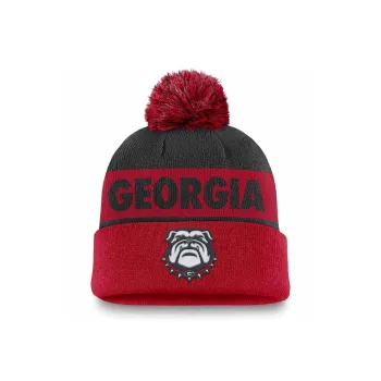 Nike Georgia Bulldogs Primetime Peak Men's Nike College Cuffed Pom Beanie