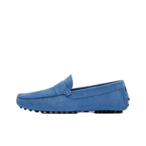 SCAROSSO Michael Suede Penny Loafers