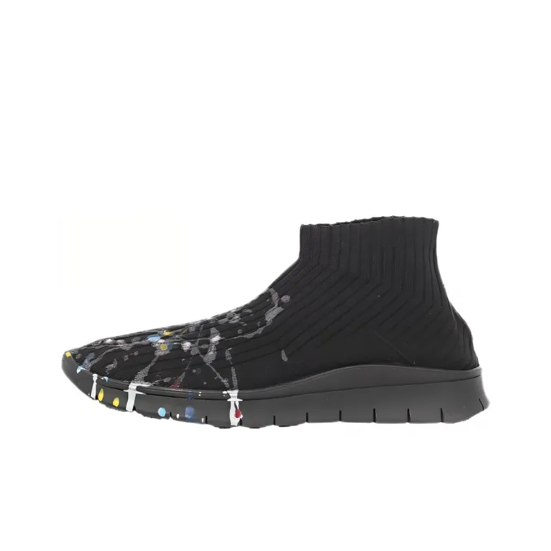 Maison Margiela Mid Top Casual Shoes Men's Black-0