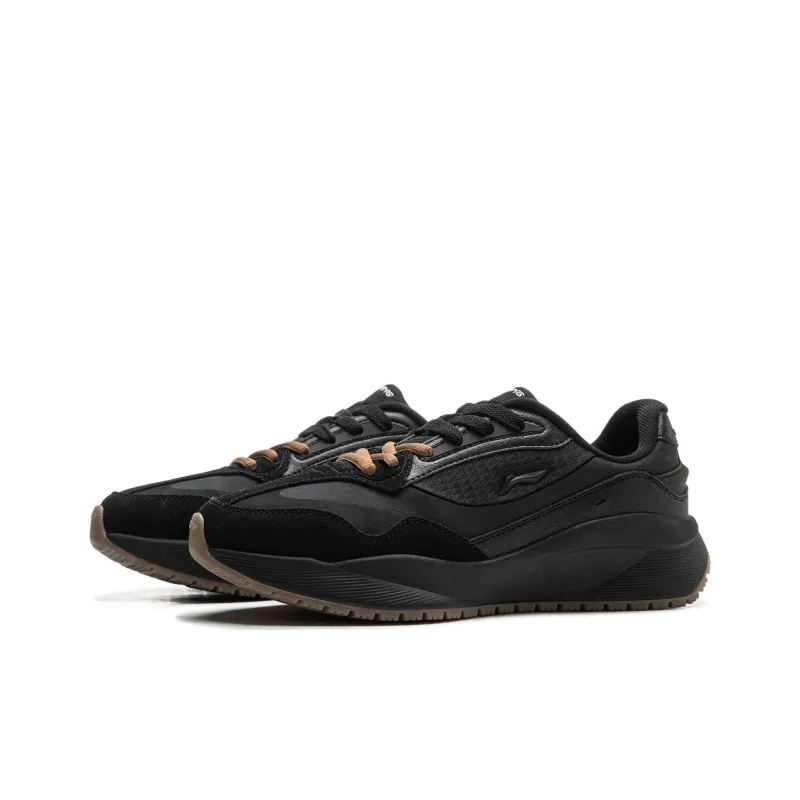 LiNing Load Capacity 2.0 Non slip Lightweight Low Top Casual Shoes Women's Black-3