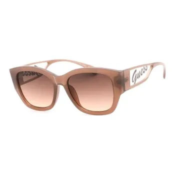 GUESS Resin Irregular Shape Sunglasses Women's Brown