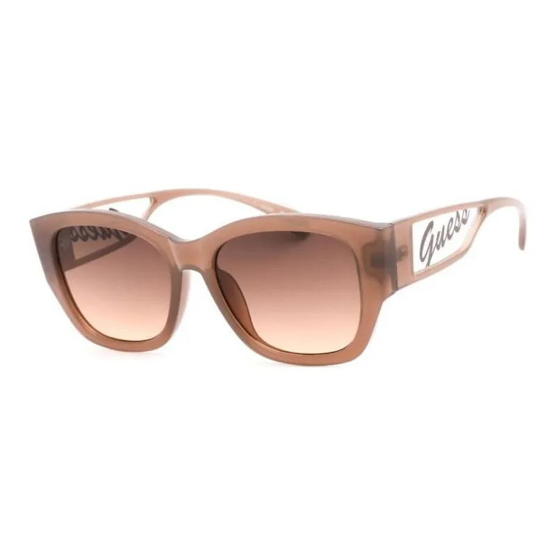 GUESS Resin Irregular Shape Sunglasses Women's Brown-0