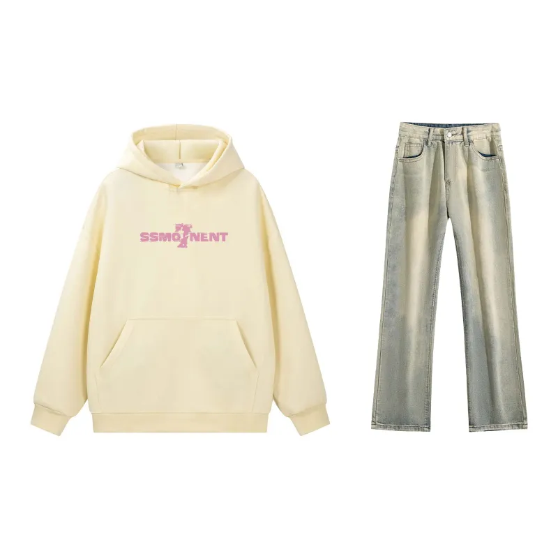 SUNSETMONENT Sweatshirt Set Unisex-31