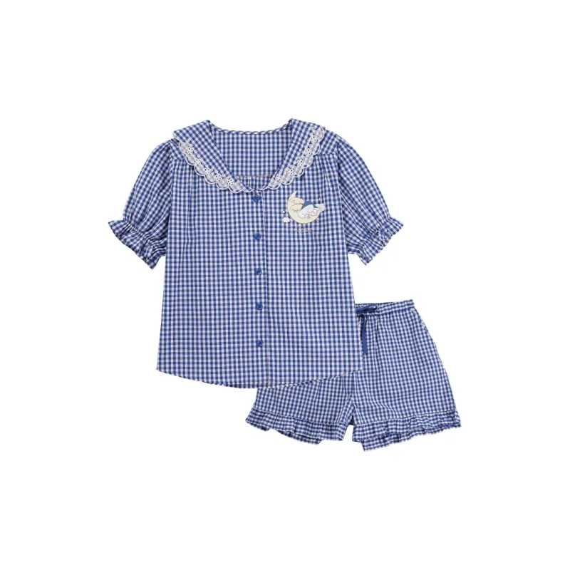 Tutuanna* Pajama Set Women's Red/Light Blue/Marine Blue-2