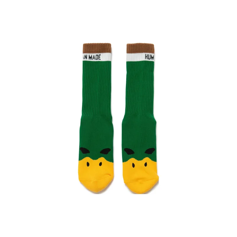 HUMAN MADE Duck Pile Socks Green-1