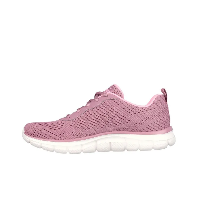 Skechers Track Breathable Low Top Casual Shoes Women's Pink-1