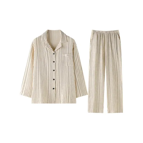 MEITENG Pajama Set Women's Apricot