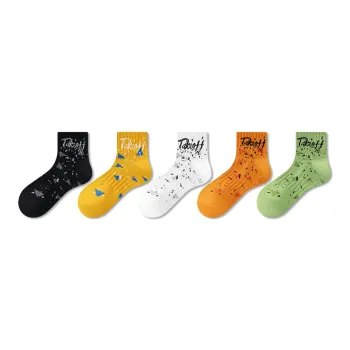 MIIOW Ankle Socks Men's 5 Pack Mixed Color
