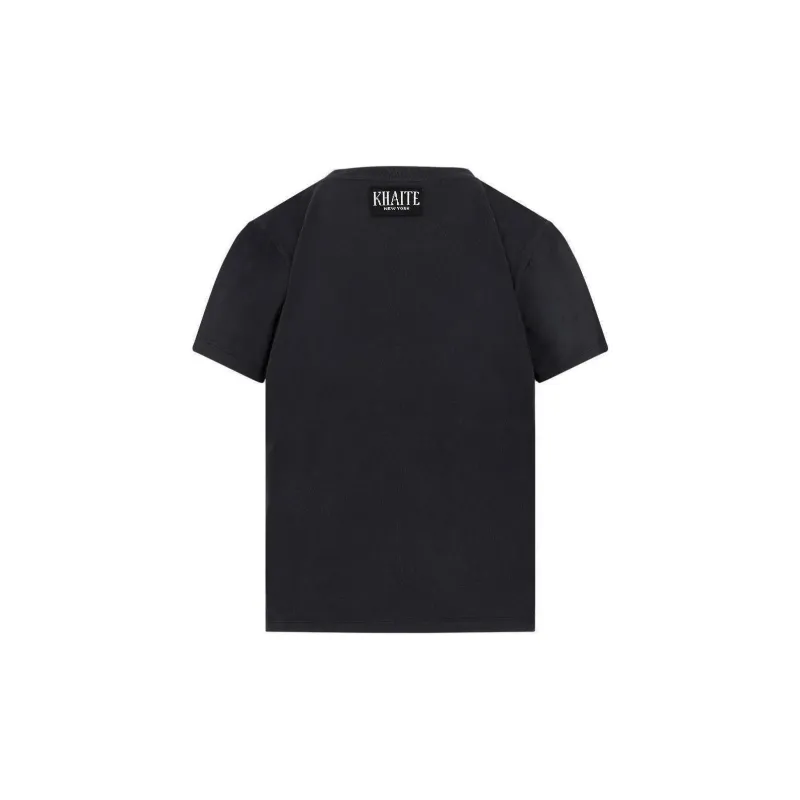 KHAITE The Emmylou Crewneck T-Shirt-1