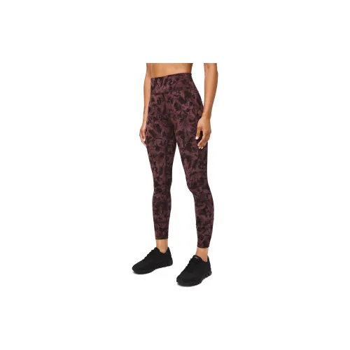 Lululemon Sports Pants Women's Faux Antique Tree Bark Black