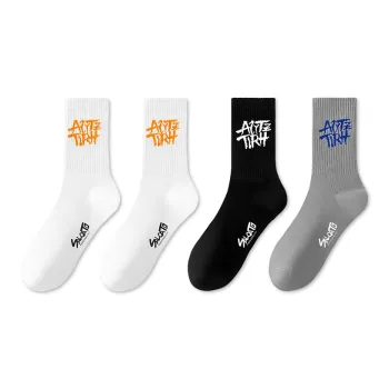 LUOLIAN Mid Calf Socks Unisex 4 Pack