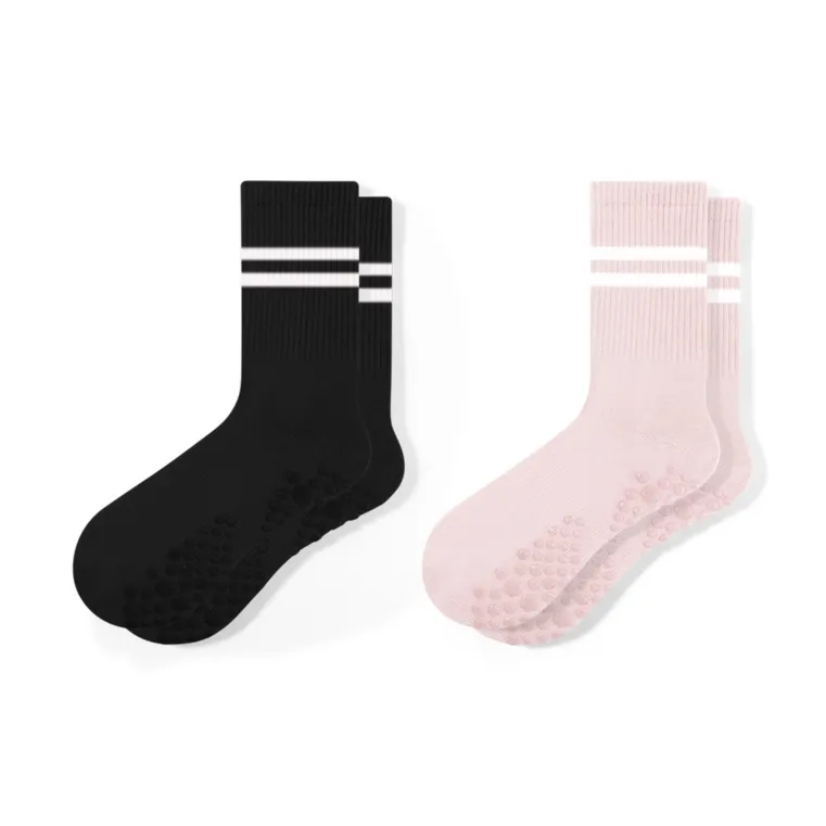 SHIWAJI Mid Calf Socks Women's 2 Pack-8