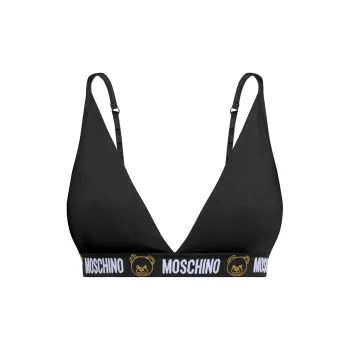MOSCHINO Logo Band Triangle Bra