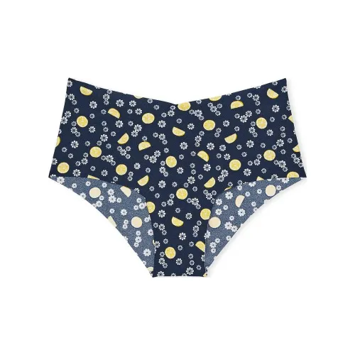 Victoria's Secret PINK NO SHOW No Show Cheeky Panty/ Noir NNLB Underpants Women's 1 Pack Lemon Print