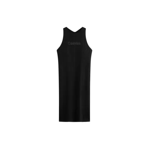 Calvin Klein Sleeveless Dresses Women's BAE - Space Black