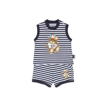 MOSCHINO Striped Sleeveless Tracksuit