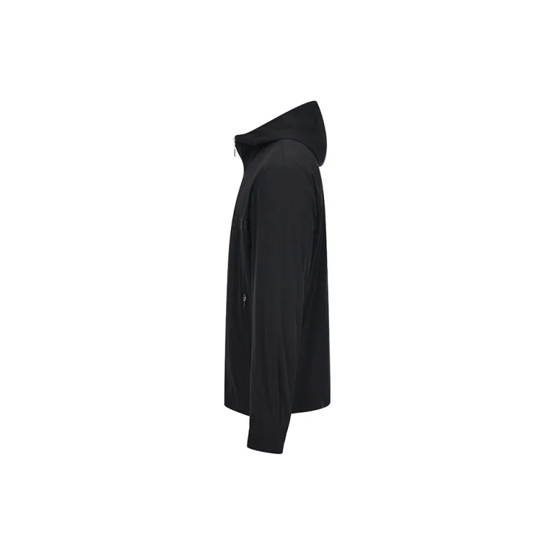 RARE Casual Hooded Jacket Price Coat Men's Black-1