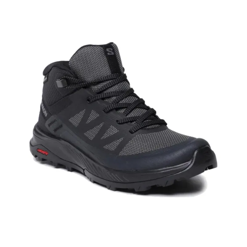 SALOMON Outrise Anti Slip Wear Resistant Mid Top Trekking Shoes Women's Black-2