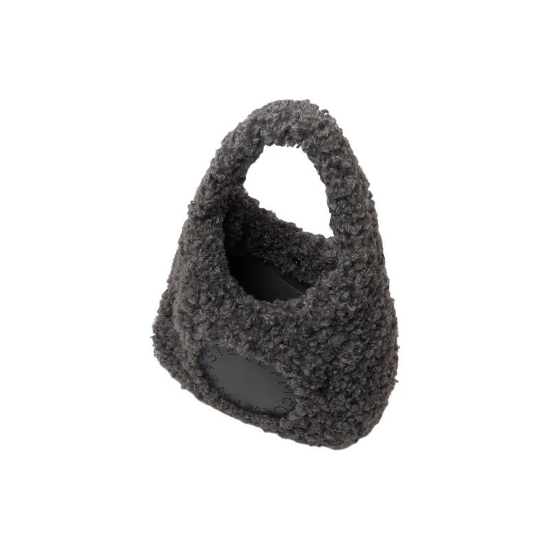 Stella McCartney Logo Plush Teddy Large Tote Bag-3