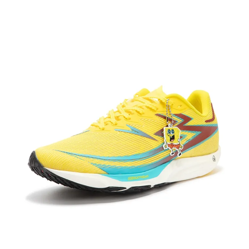 361° Speed Future Cushioning Anti-Slip Wear-Resistant Breathability Low-Top Casual Running Shoes Unisex Yellow Red-1