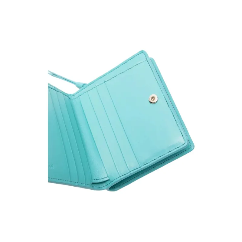 Chloe Calfskin Wallet Women's Green-5