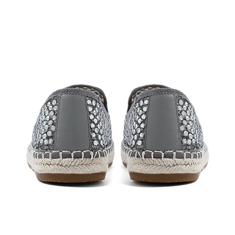 COMELY Espadrilles Women's Light Gold/Gray-13
