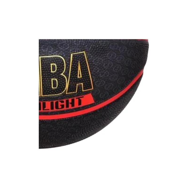 SPALDING Size 7 Indoor Outdoor Universal Basketball Rubber Black Red Gold-3